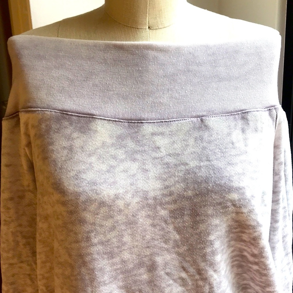 Off shoulder sweatshirt